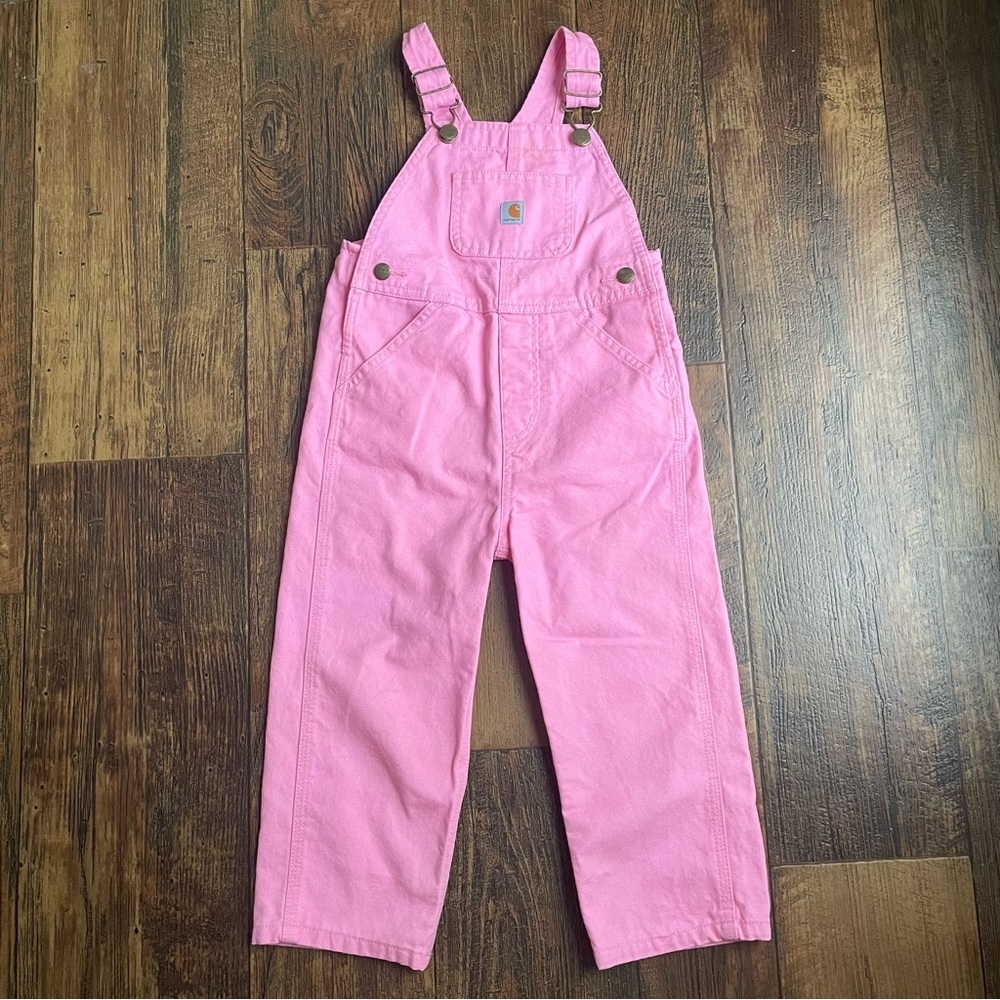 Pink carhartt overalls 3T